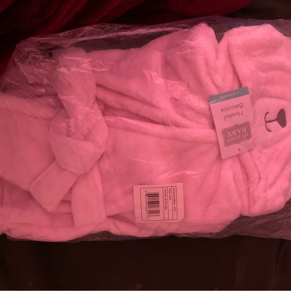 Cozy Baby Pink Hooded Bathrobe